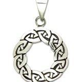 Pandantiv amuleta din argint pentru oportunitati Rob Ray Simboluri Mistice - Roata lui Arianrhod